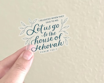 House of Jehovah | Returning To Meeting JW Sticker