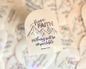 Rainbow Suncatcher Faith Sticker