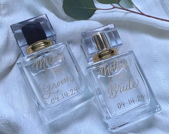 Engraved Perfume Bottle for Mother of the Bride or Mother of the Groom | Wedding Day Perfume | Bridal Gift | Engraved Gift | Wedding Gift