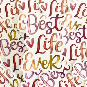 Best Life Ever JW Sticker - Dishwasher and Waterproof Safe - Professionally Printed