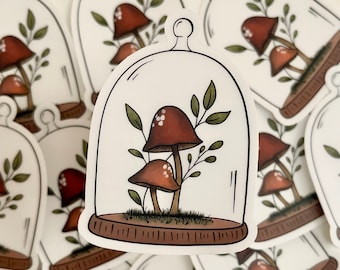 Mushroom Terrarium Sticker