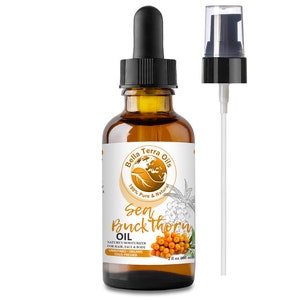 SEA BUCKTHORN OIL Pure Cold-pressed Unrefined Organic Natural Moisturizer for Skin and Hair – Rich in Antioxidants