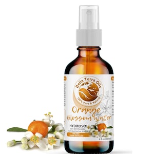 Orange Blossom Water: Natural, Fragrant, Ideal for Skin, Hair, Aromatherapy