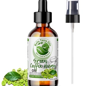 Pure Green Coffee Bean Oil - 2oz | Cold-Pressed for Skin & Hair Rejuvenation