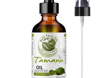 Natural Tamanu Oil for Face, Body and Dry Skin - Carrier Oil for Skin, Hair, Massage, DIY Skincare, Soap and Lotion Making, Choose Size