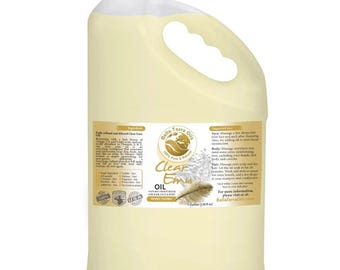 Clear Emu Oil Gallon 128oz Wholesale Bulk Carrier Oil for Skin, Body, Hair and Massage and Spa Supply, Soap Making, Lotion Making, Makers