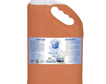Black Seed Oil Gallon 128oz Wholesale Bulk Carrier Oil for Skin, Hair and Scalp, Soap and Lotion Making, Spa Salon Supply