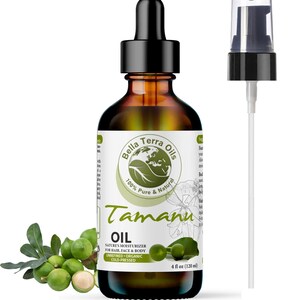 Organic Tamanu Oil - Choose Size: 2oz, 4oz, 8oz, 16oz, 128oz | Cold-Pressed