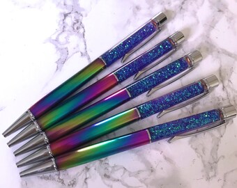 Mermaid Duochrome Floating Glitter Filled Sparkle Foil Pen