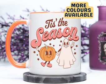 Tis' The Season Halloween Mug, Spooky Season Gift, Autumn Ceramic Mug, Home Decor Gift, Drinkware, Seasonal Coffee Mug