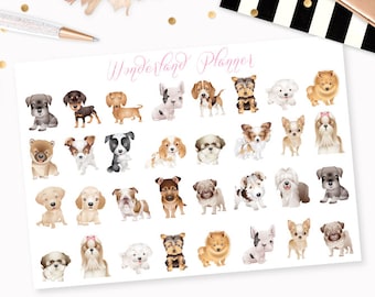 Dogs - Mixed Breeds or Pick Your Breed! Decorative Planner Stickers