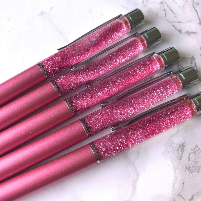 Floating Glitter Filled Sparkle Foil Pen Etsy