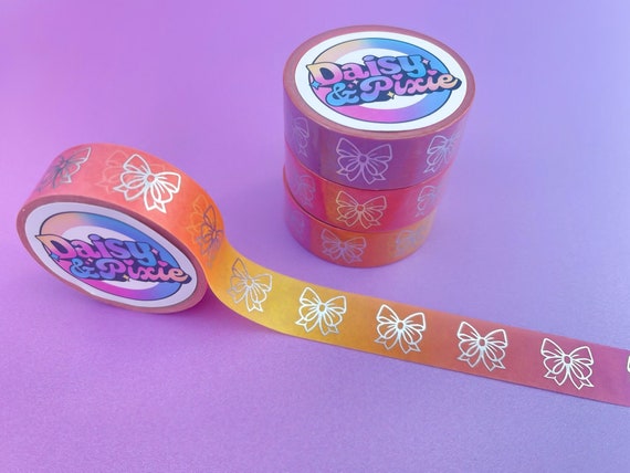 Exclusive Custom Washi Tape Bow Washi Tape Sunset Ombre Washi