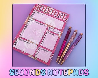 Seconds Sale, Super Seconds Festival, Desk Pad, Note Pad, Pumpkin Spice A5 Daily To Do List Desk Pad with 50 Tear Off Pages