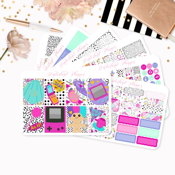 Love The 90s Sticker Kit Or A La Carte Sheets Retro Etsy Love The 90s Sticker Kit Or A La Carte Sheets Retro Etsy