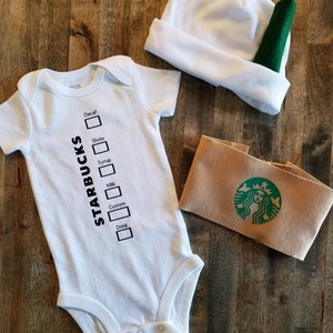 Hot Coffee Cup Costume for Baby Adorable hot cup with cardboard sleeve. image 2