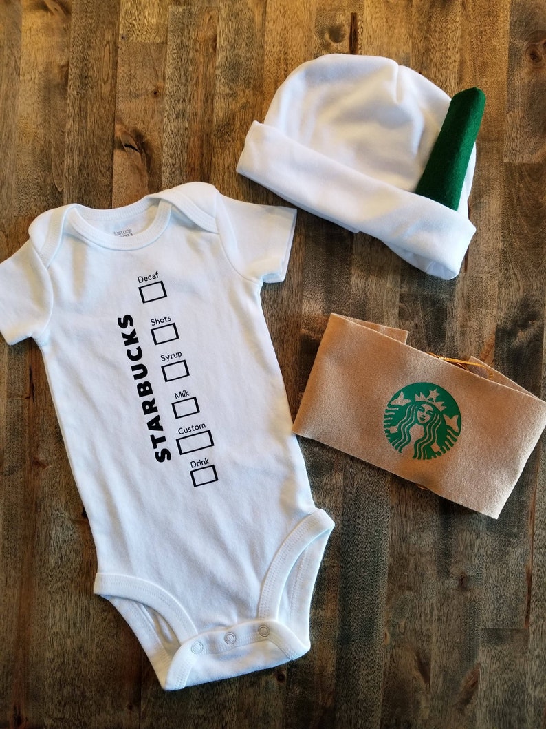 Hot Coffee Cup Costume for Baby Adorable hot cup with cardboard sleeve. image 2