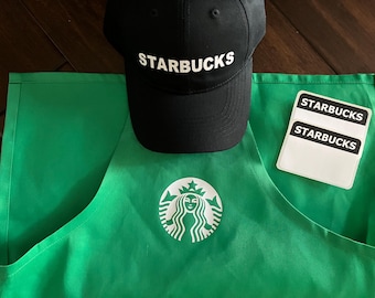 ADULT Starbucks Barista Apron And/or Blank Name Purchase