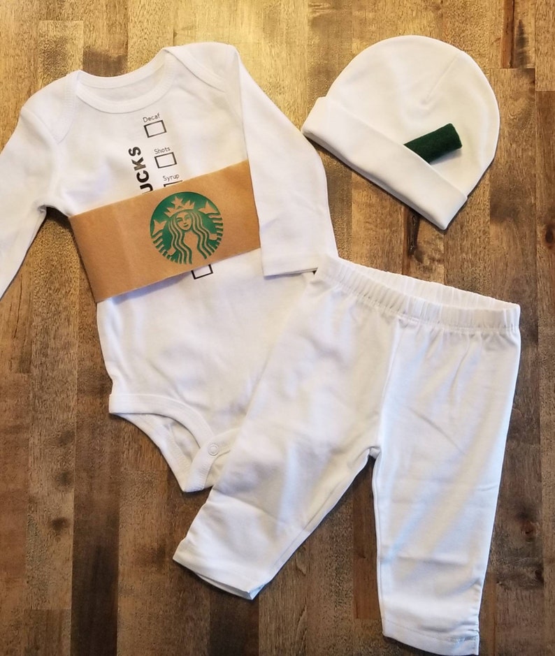 Hot Coffee Cup Costume for Baby Adorable hot cup with cardboard sleeve. image 5