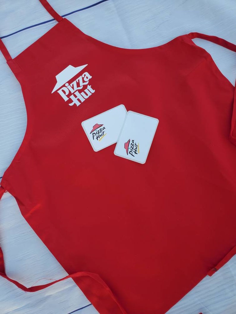 Dress up Set pizza Hut Cashier or Server Play Time Apron and - Etsy