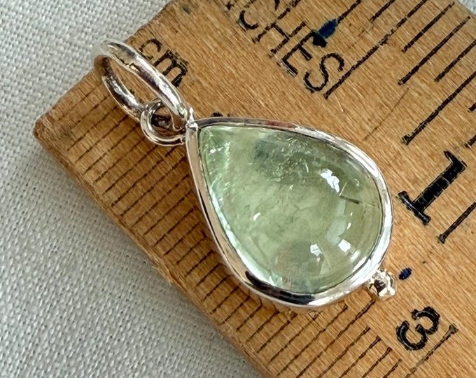 Green Beryl Pendant, Silver, 14k (SMP2)