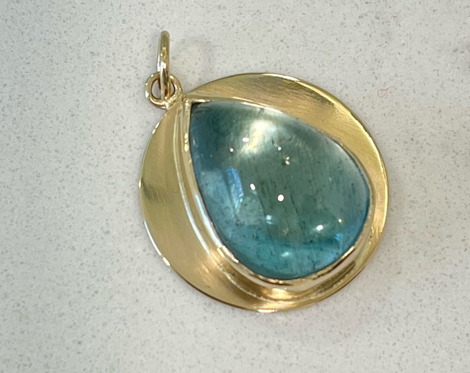 Aquamarine Pendant, 14k (TP19)