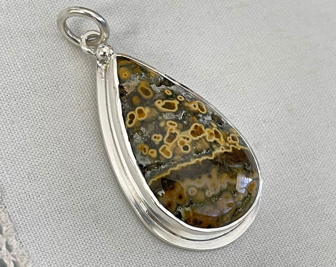 River Jasper Pendant, Silver (RJP2)