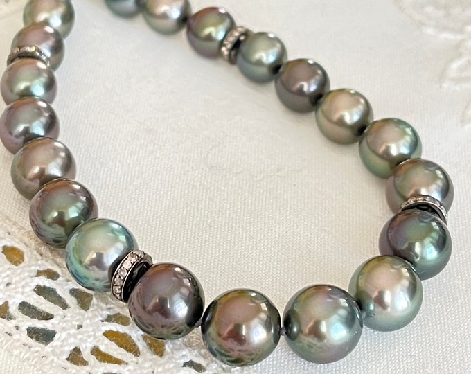 Cultured Tahitian Pearl Strand, 14k, 18K (PN2)