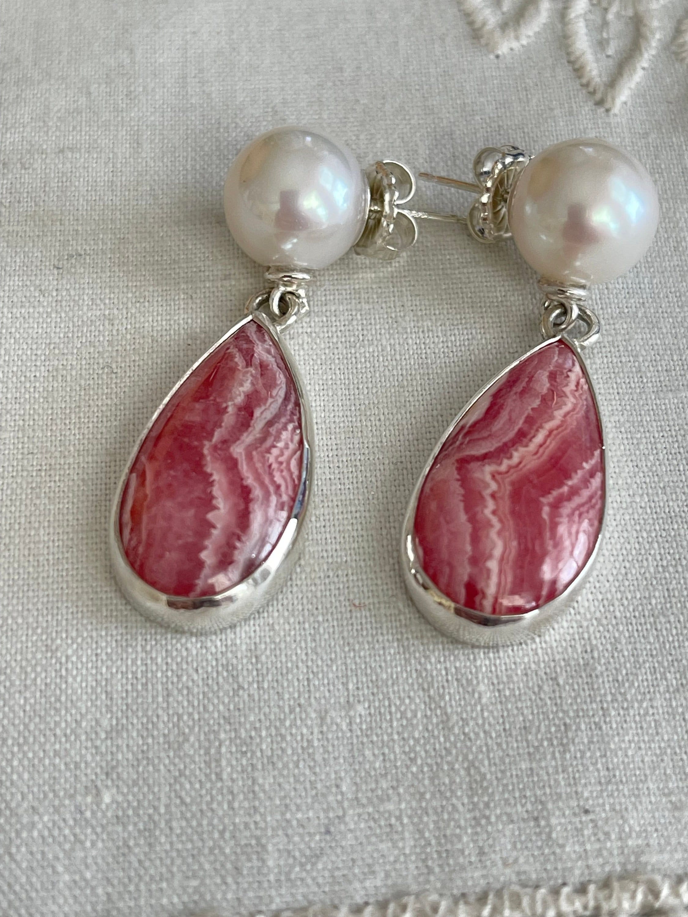 Rhodochrosite earrings best sale
