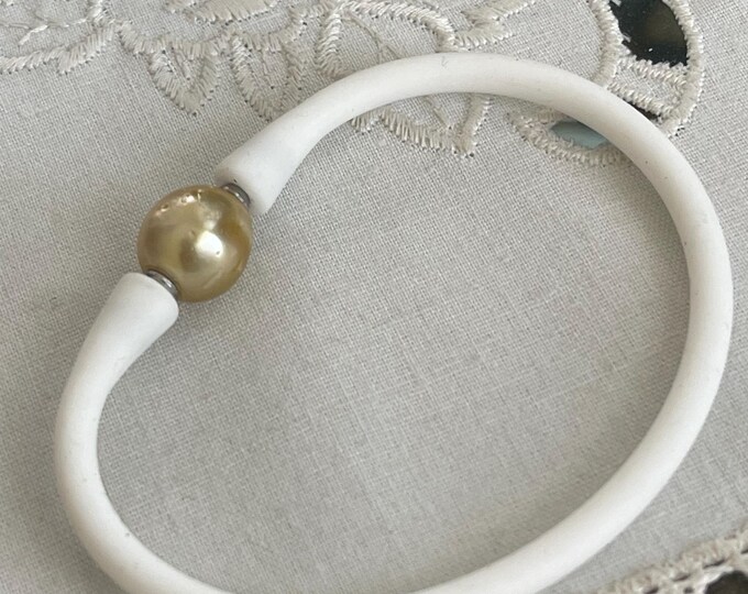 Cultured Baroque South Sea Golden Pearl Bracelet (GSB1)
