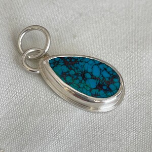 Chrysocolla Pendant, Silver (CP4)