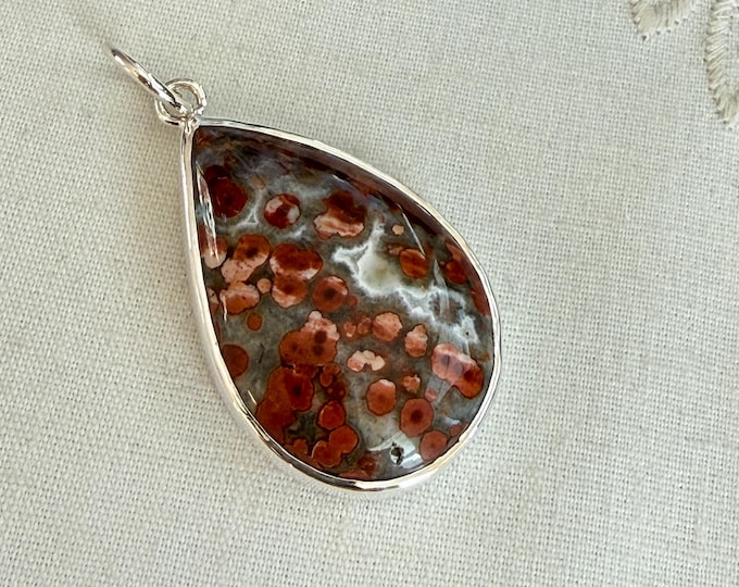 River Jasper Pendant, Silver