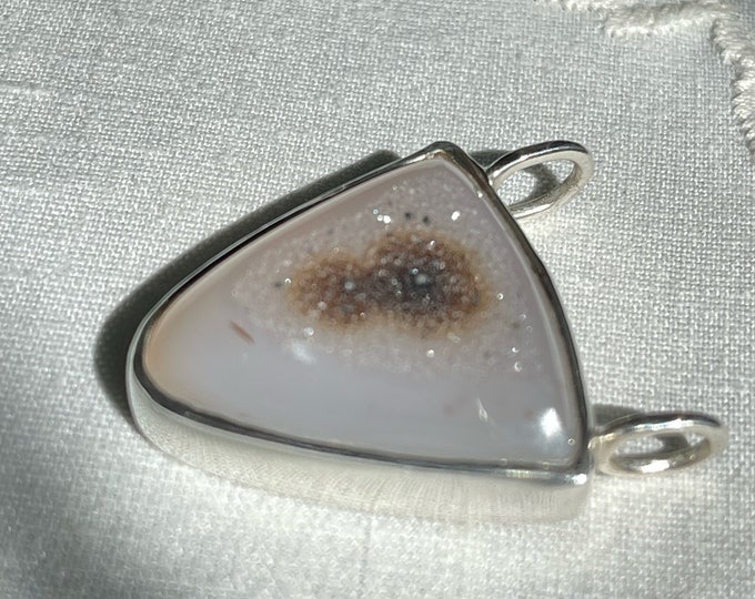 Drusy Pendant, Silver (PPD2)