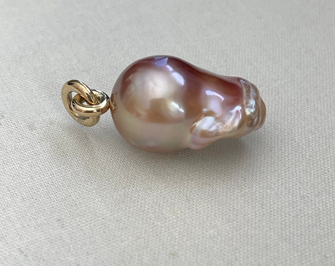 Cultured Freshwater Pearl Pendant, 14k Yellow Gold (PFP1)