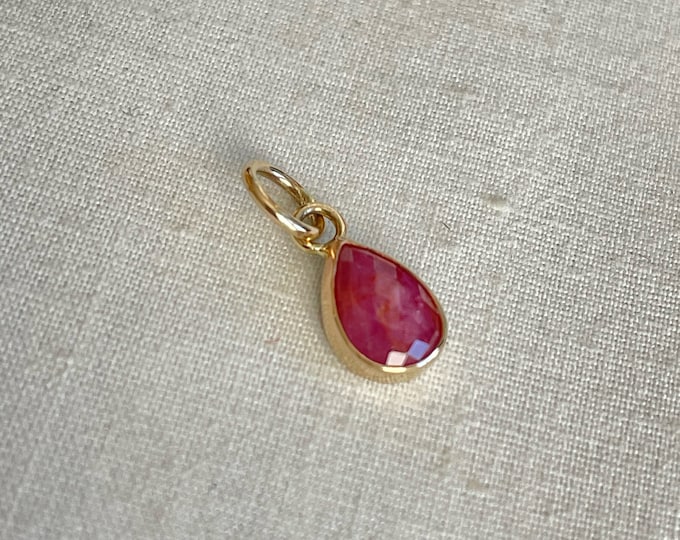 Ruby Pendant, 14k, Fair Trade (RP1)