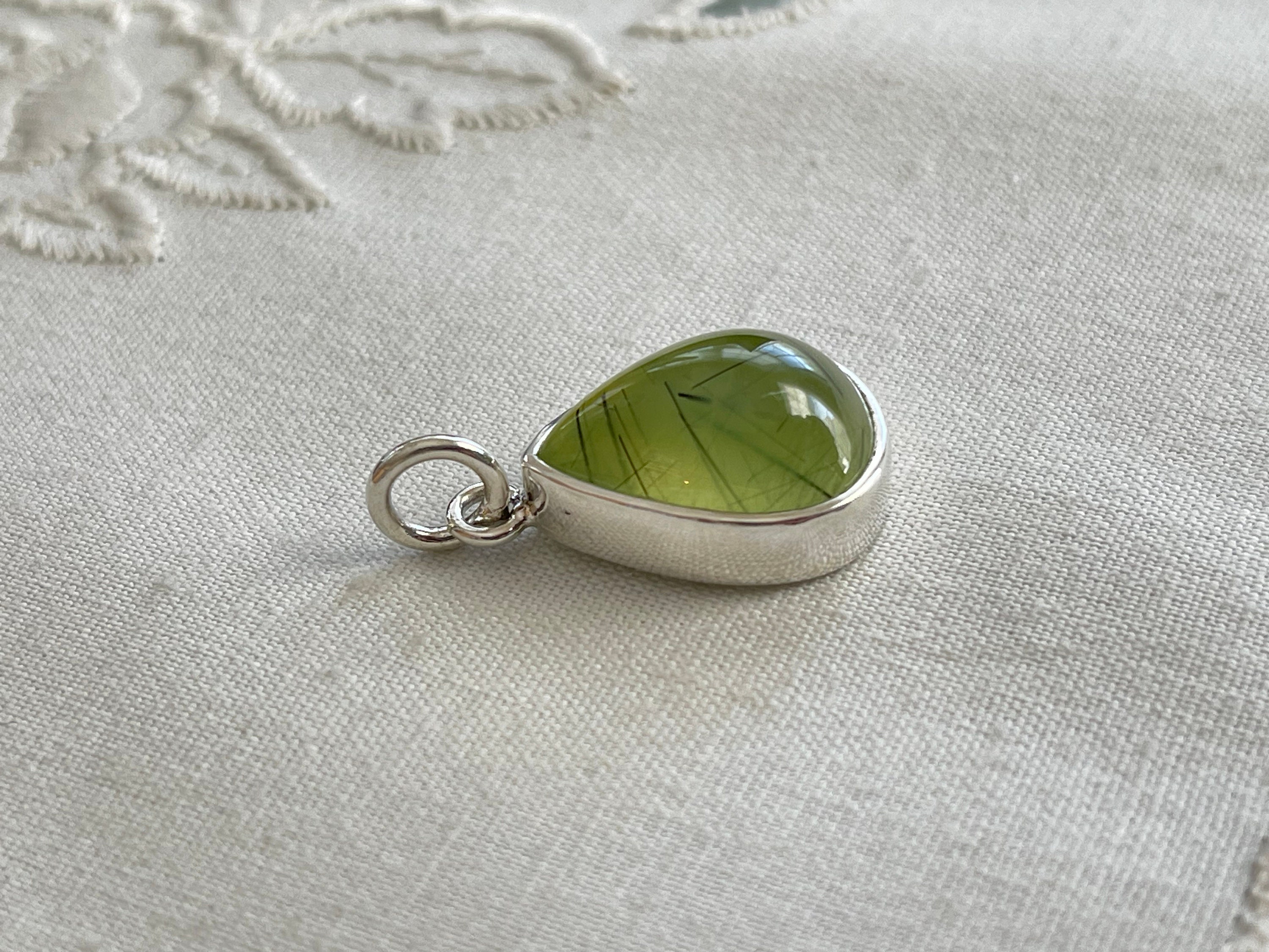 Prehnite pendant best sale