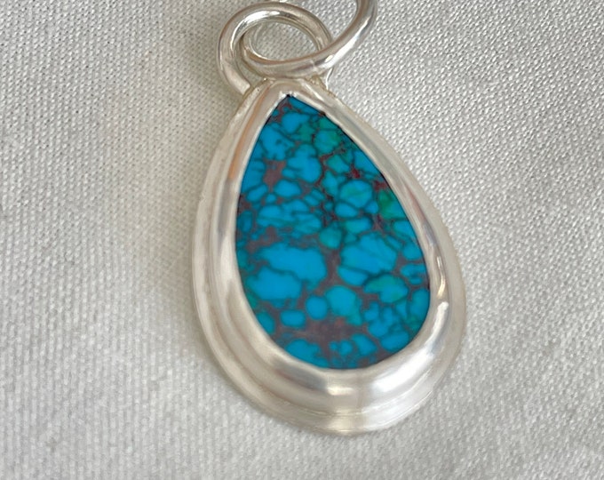 Chrysocolla Pendant, Silver (CP4)