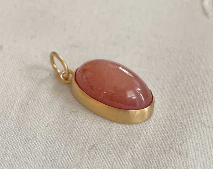 Hydrogrossular Garnet Pendant, 14k Gold (HGP1)