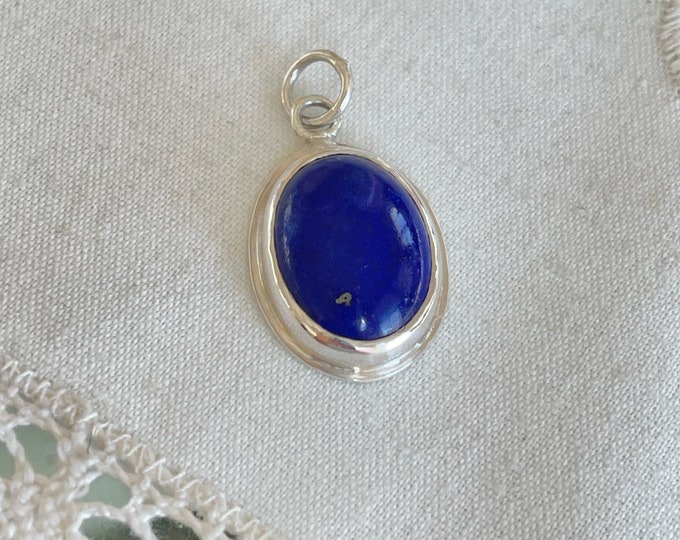 Lapis Lazuli Pendant, Silver (BLP1)