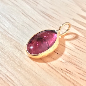 Rubellite Tourmaline Pendant, 14k (PIP9)