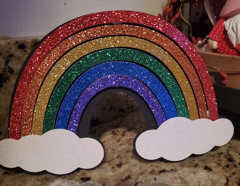 3d rainbow cardstock decor Etsy