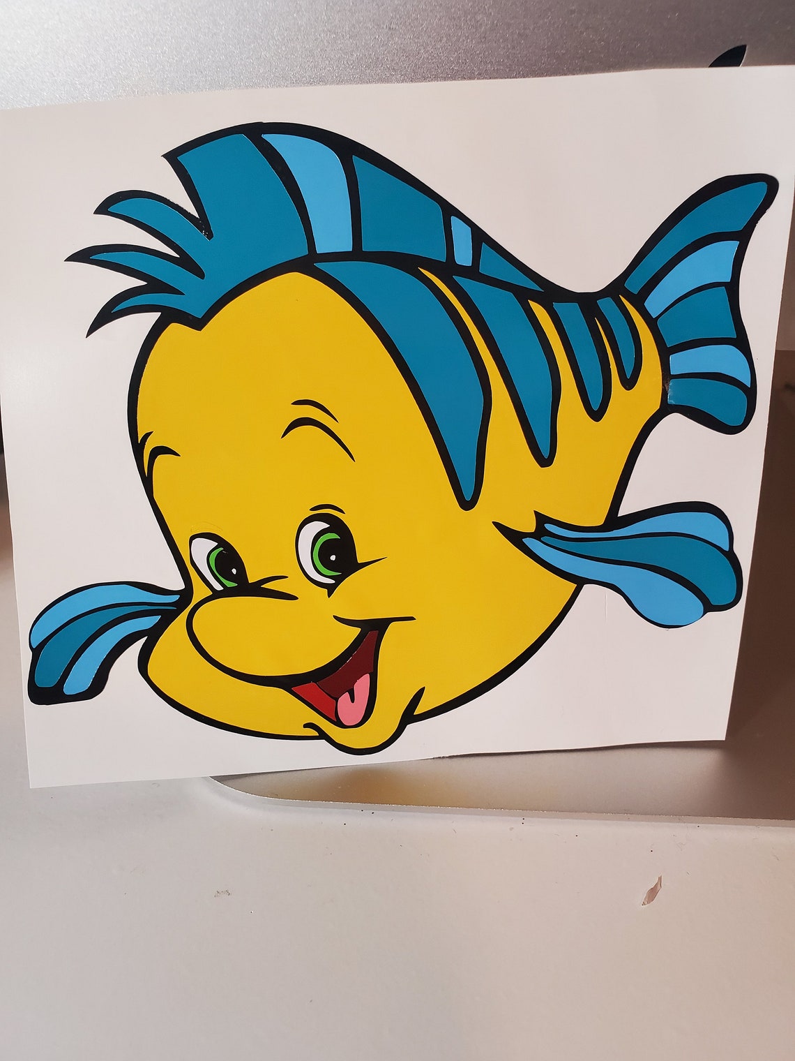 Disney little mermaid Flounder layered vinyl decal Etsy
