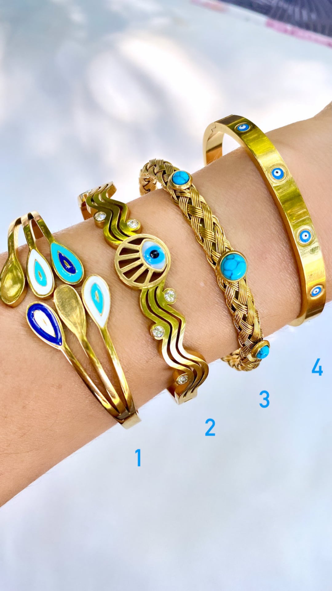 Fossil evil eye bracelet Outlet