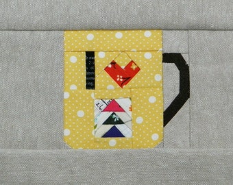 I Heart Quilting, a paper piecing pattern