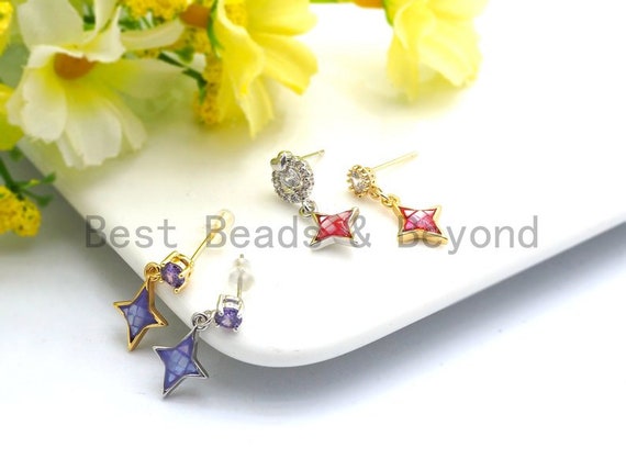 10x14mm,SKU#Z347 100/% Natural Hot Pink Color North Star Shell CharmPendant Hot Pink Shell CharmPendant Natural Shell Charm