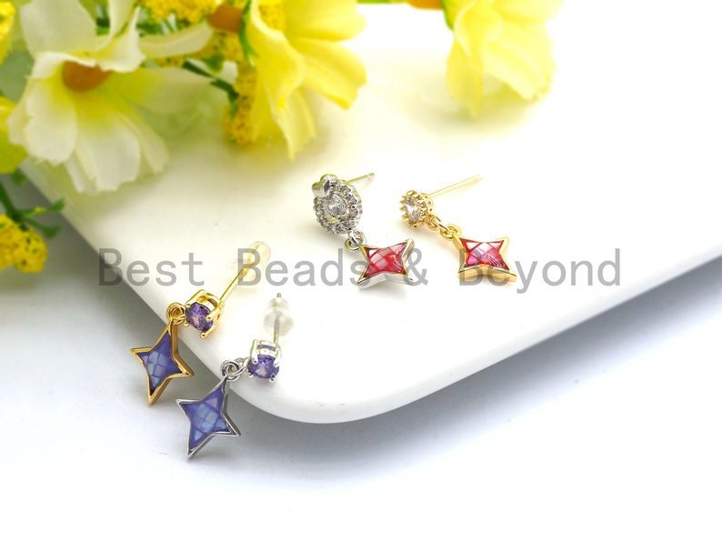 10x14mm,SKU#Z347 100/% Natural Hot Pink Color North Star Shell CharmPendant Hot Pink Shell CharmPendant Natural Shell Charm