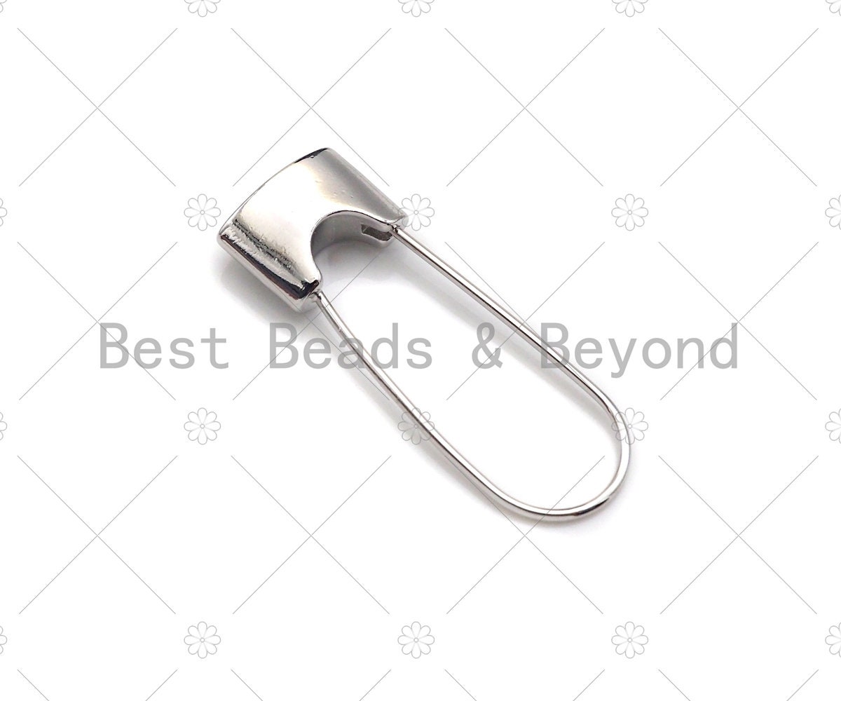 18k Dainty Gold Safety Pin Lock Clasp Safety Pin Lock Clasp Etsy