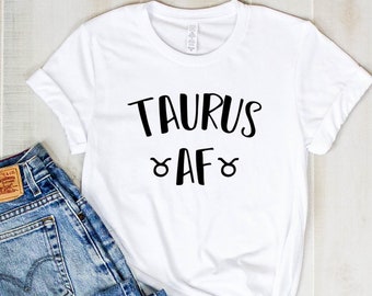 Chemise Taureau AF : signe du zodiaque, cadeau d'anniversaire