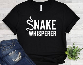 Schlangenflüsterer Shirt: Reptilien Liebhaber Geschenk