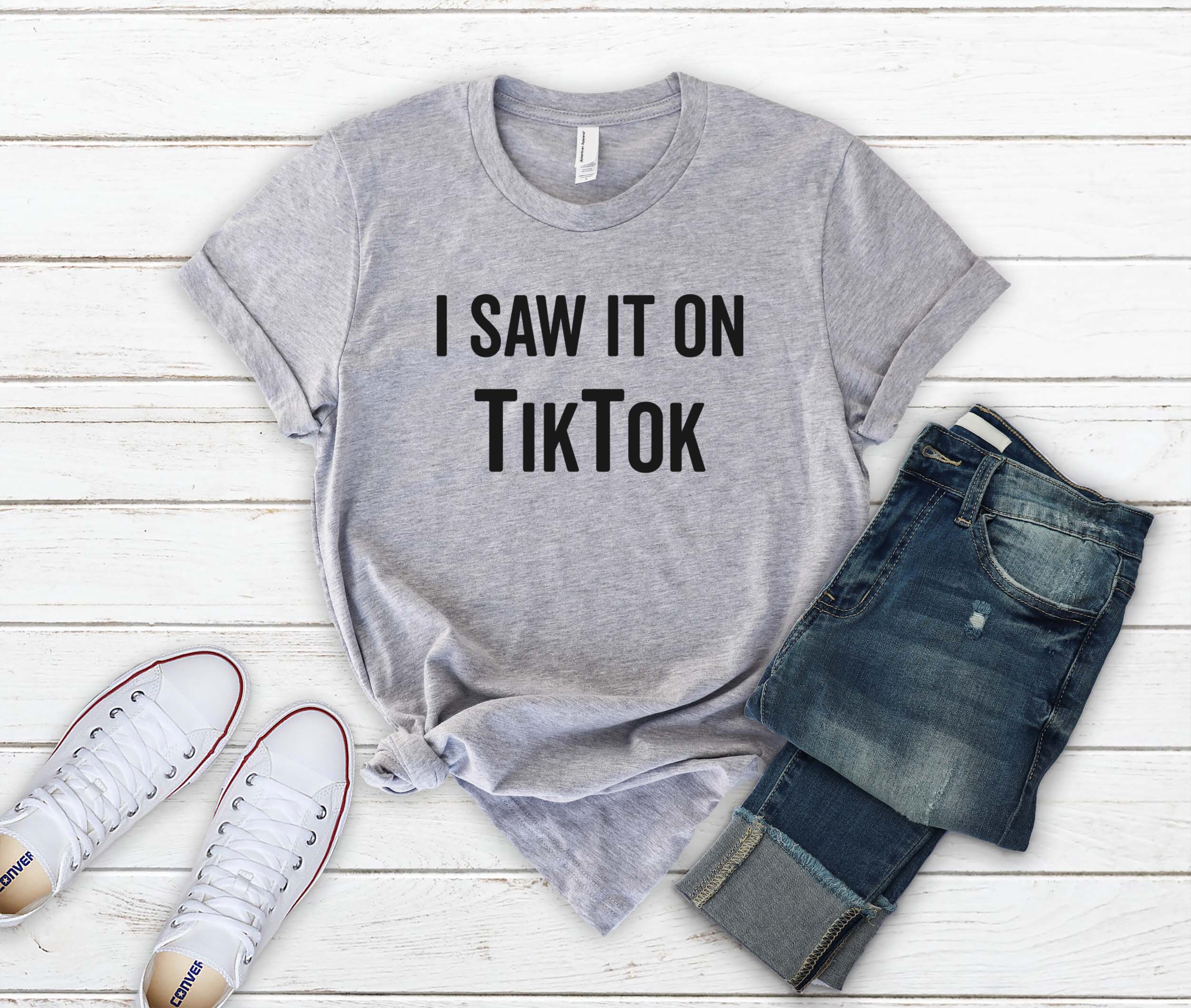 I Saw It on Tiktok Funny Tiktok Shirt Tik Tok Lover Shirt Etsy UK